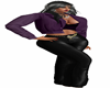 chaqueta berenjena +top