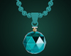 Teal Bauble Necklace
