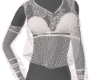 Vi Art White sheer top