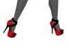 N! Red Plaid Pumps