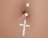 Belly Ring Opal Cross