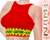 Tank Top red caution