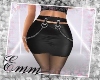 !E! Black Leather Skirt