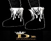 White/Black Drip Boots