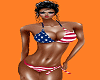American flag bikini
