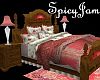 Wht/Rose Animated Bed