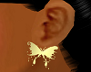 butterfly gold earrings