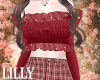 off shoulder red