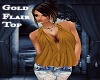 *S* Gold Flair Top
