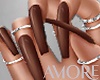 Amore COFFEE BROWN NAILS