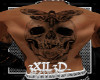 Skull/Moth Bck Tattoo