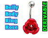Belly Rose Body Ring