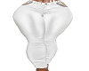 satin white pants