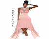 Chaira Peach Glam Gown