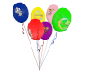 5th Aniversary Balloons