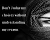 Don't Judge...