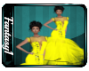 Chantel Gown Yellow & BK