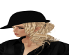 Blonde w black hat