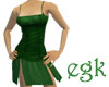 [egk] Ruched Dress Green