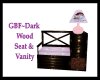 GBF~Dk Wood Seat/Vanity