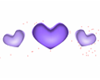 purple/heart balloonarch