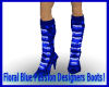 Floral BluePassion Boots