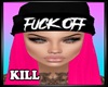 Beanie F Off Neon Pink