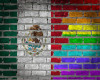 Mexican Pride Brick Wall