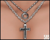 SAS-Chain Cross Silver