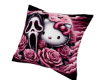 ghost kitty pillow