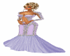 Purple wedding dress