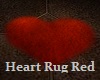 Heart Rug Red