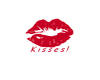 Kisses Lipshaped Tag