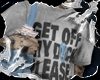 Money bag tee blue