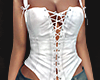$ tied lace corset white