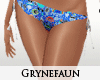 Graphics blue bikini