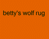 Betty's wolf rug