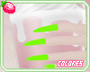 !Long Nails Green