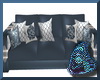 Cozy Blue Steel Sofa