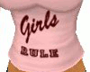 GIRLS RULE Pink Top