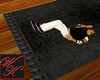 {WK}furry black rug