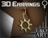 Steampunk Gear Earrings
