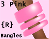 3 Pink Bangles