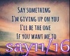 say something 2