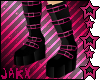 JX Black/Pink Boots