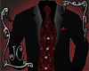 (JC) red silk suit
