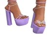 Lilac Butterfly Heels