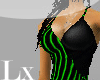 [ L ] Strip Green Dress