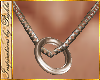 I~Silver Ring Necklace*F