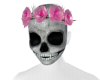 Skull Mask + Pink Rose